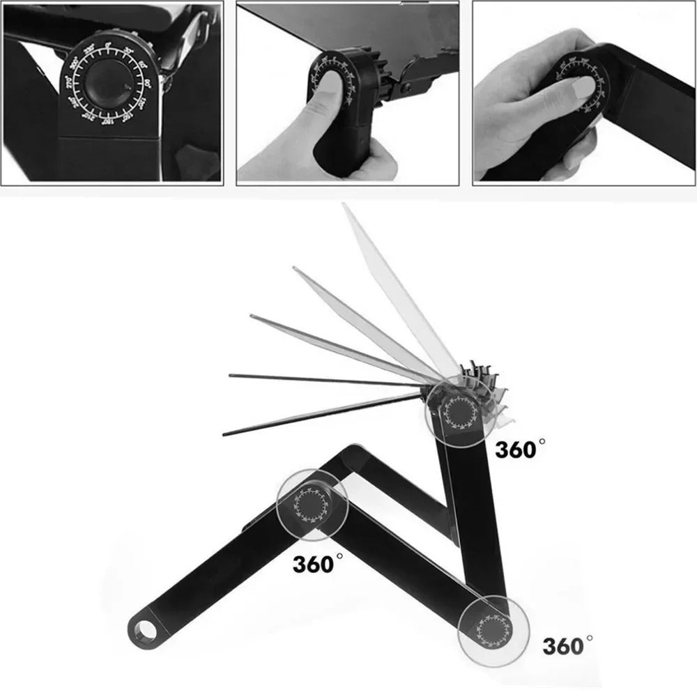 Ergonomiskt laptopstativ - justerbar höjd & vinkel för bättre hållning