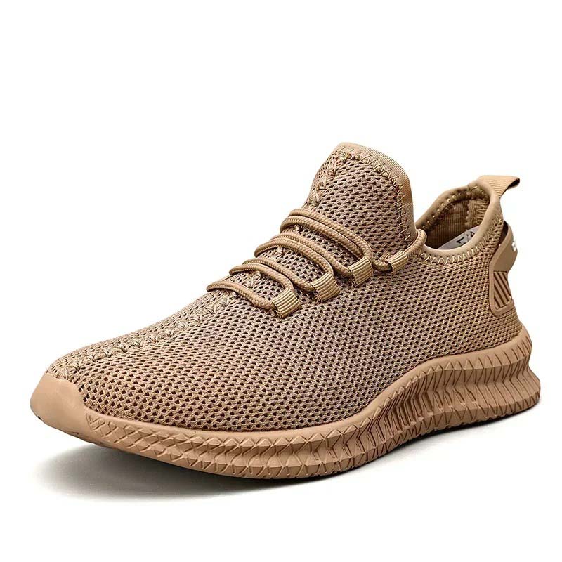 Sneakers med dämpande sula och luftig ovandel Brun
