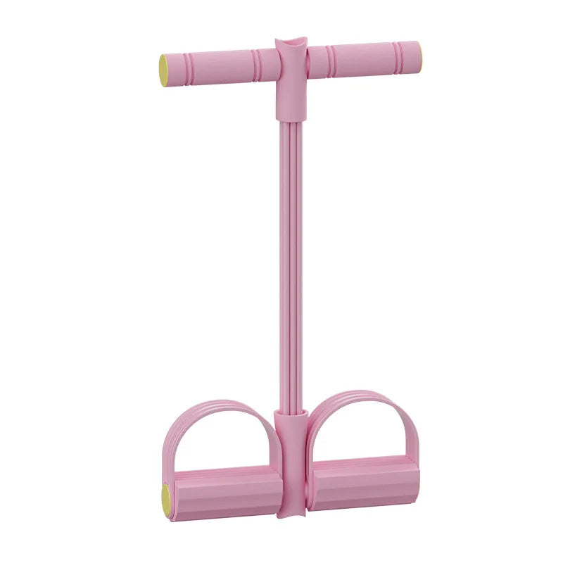 Träningsrep med fotpedaler Rosa