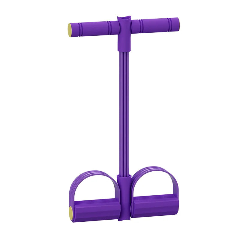 Träningsrep med fotpedaler Lila