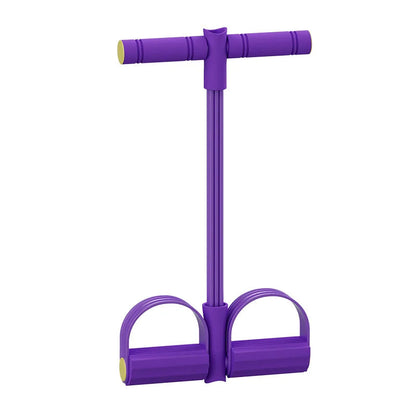 Träningsrep med fotpedaler Lila