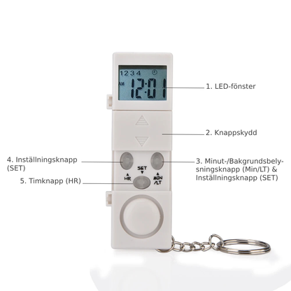 Pillerdoserare med alarm för veckoplanering
