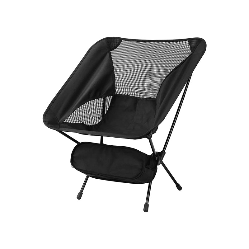 ErgoChair - hopfällbar stol för strand, camping & fritid Svart