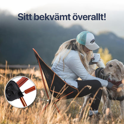 ErgoChair - hopfällbar stol för strand, camping & fritid