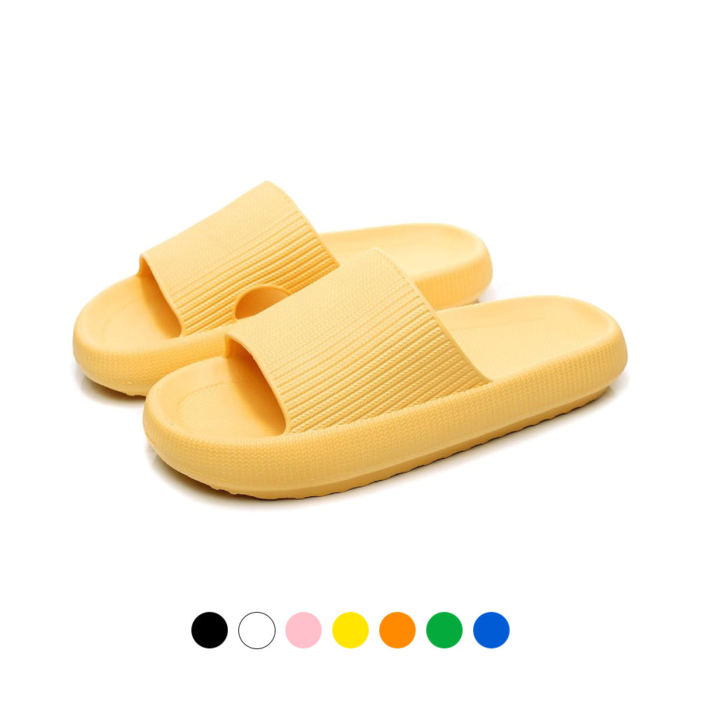 Ergonomiska tofflor med stötdämpande sula Gul