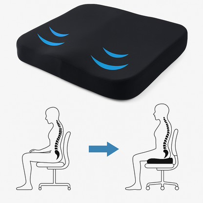 Ergonomisk sittkudde för höfter och ryggavlastning