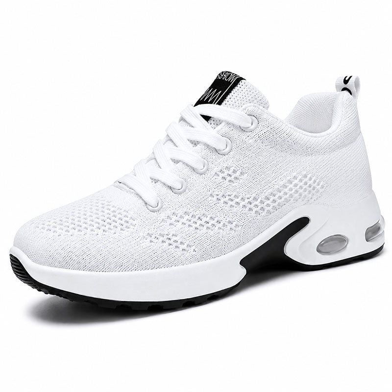 Ergonomiska sneakers med flexibel sula Vit