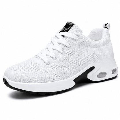 Ergonomiska sneakers med flexibel sula Vit
