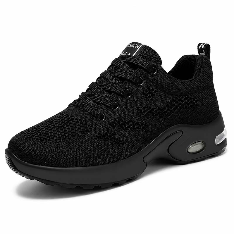 Ergonomiska sneakers med flexibel sula Helsvart