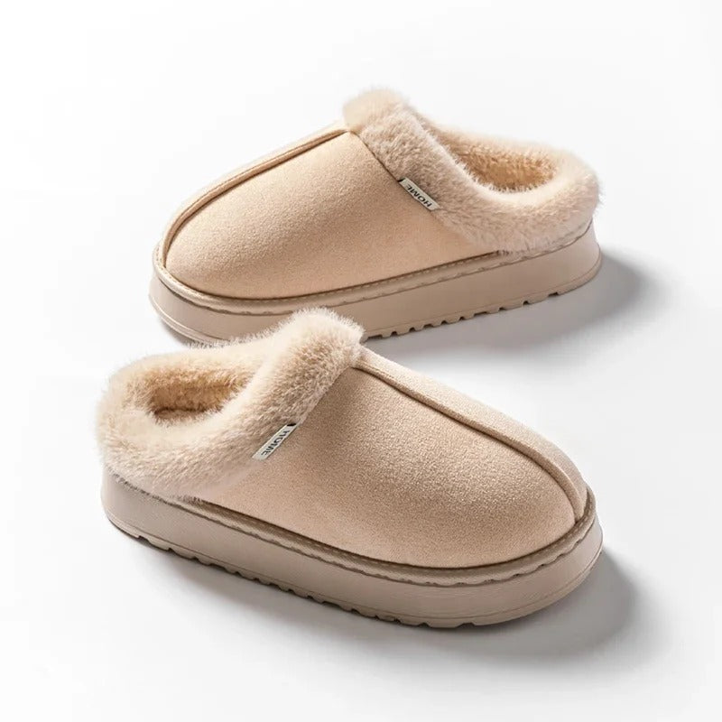 Fodrade tofflor Beige