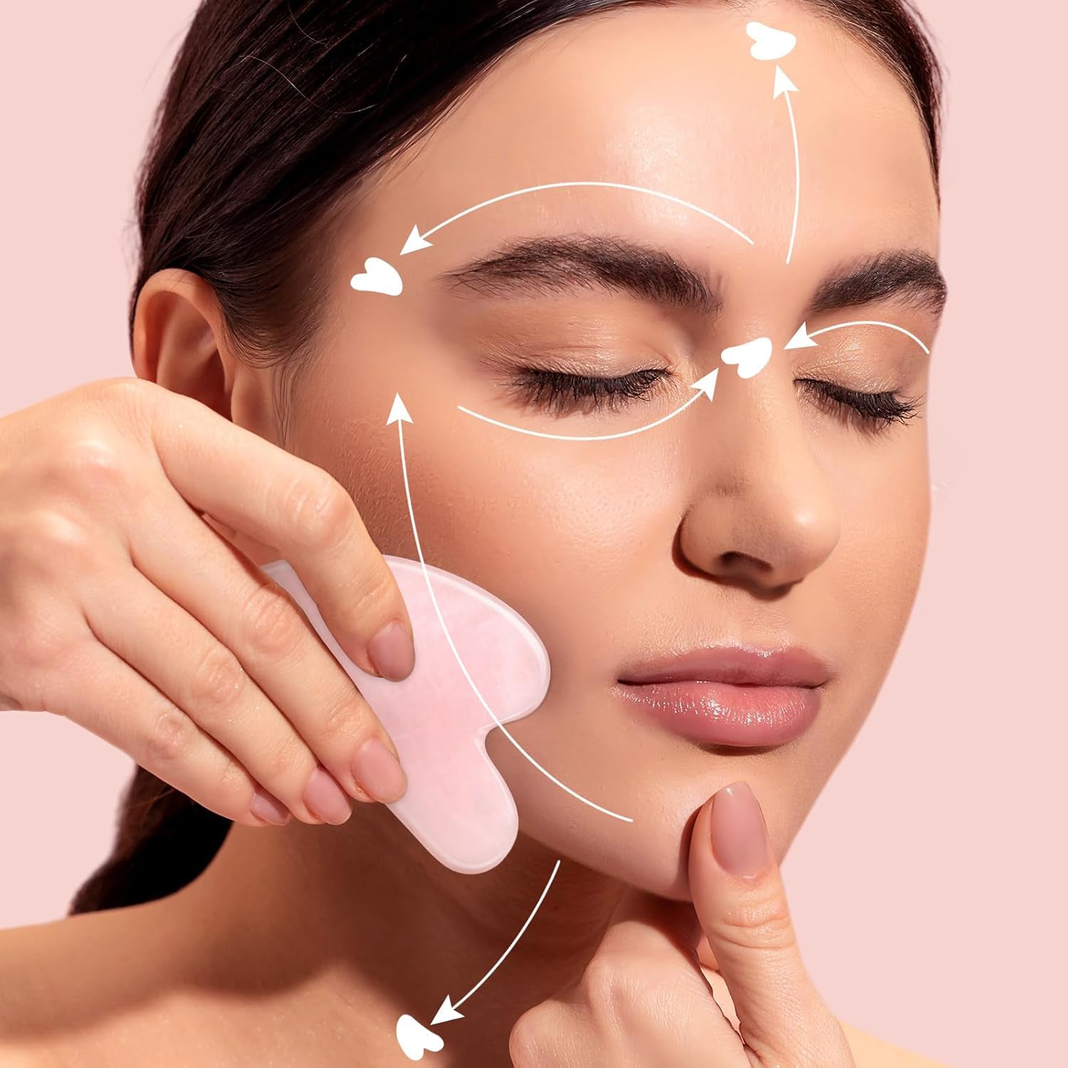 Gua Sha skrapa för ansiktsmassage