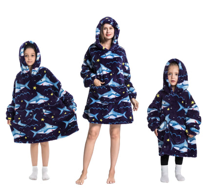 Myshoodie oversized - varm, mysig och stor hoodie Hajar