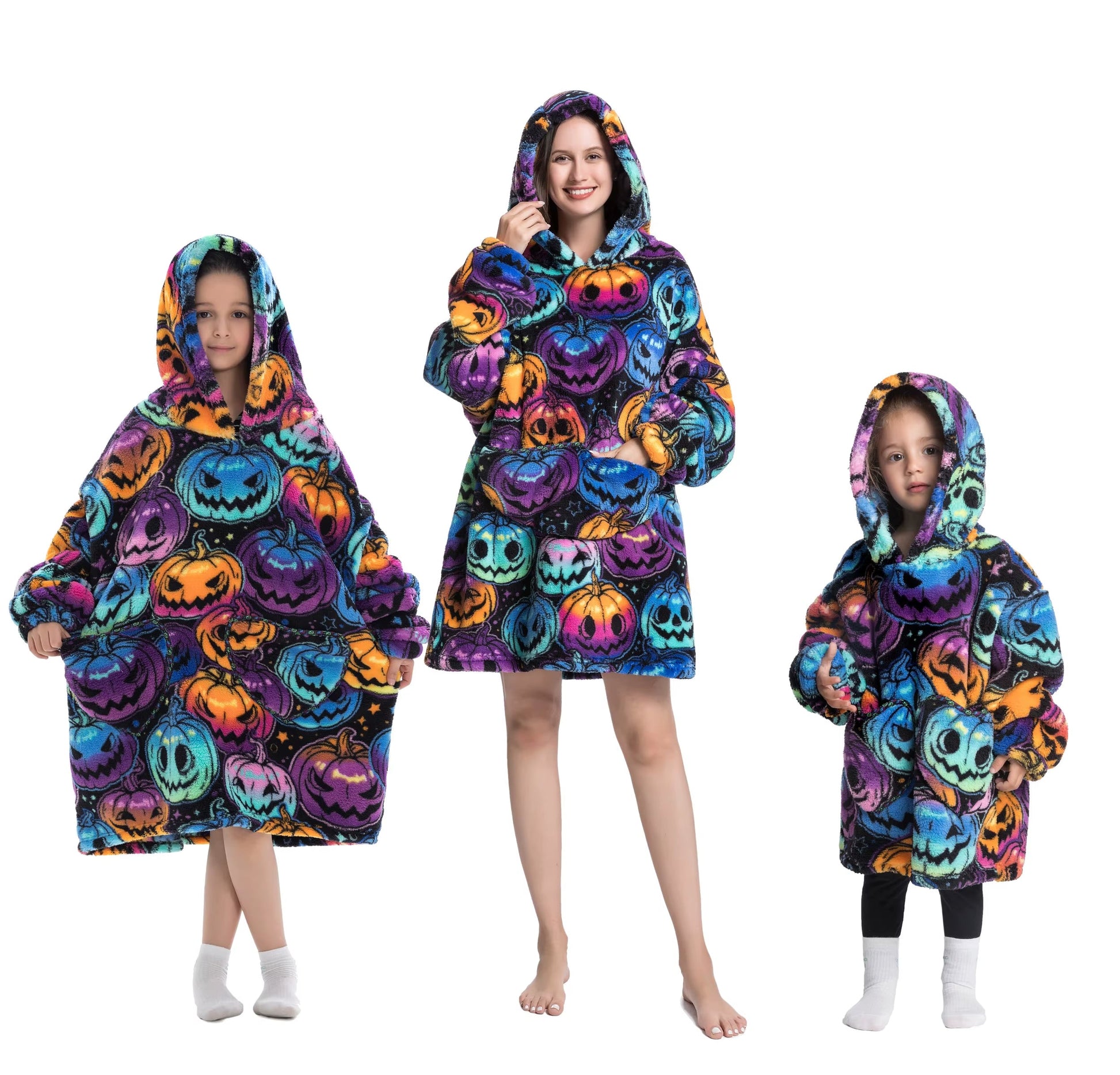 Myshoodie oversized - varm, mysig och stor hoodie Halloween