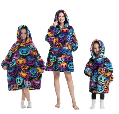 Myshoodie oversized - varm, mysig och stor hoodie Halloween