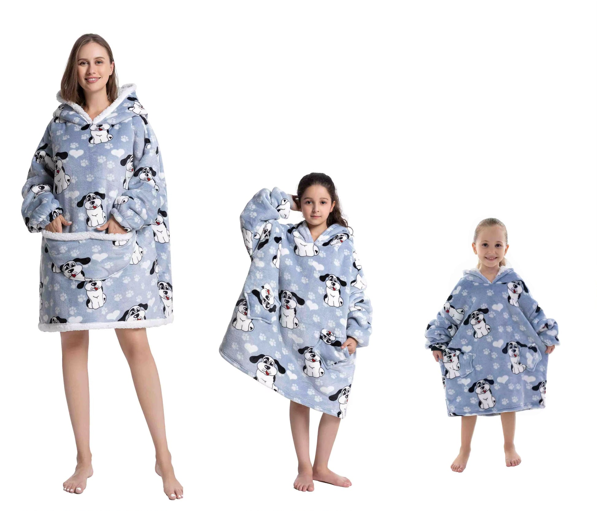 Myshoodie oversized - varm, mysig och stor hoodie Hund