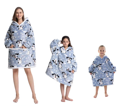Myshoodie oversized - varm, mysig och stor hoodie Hund