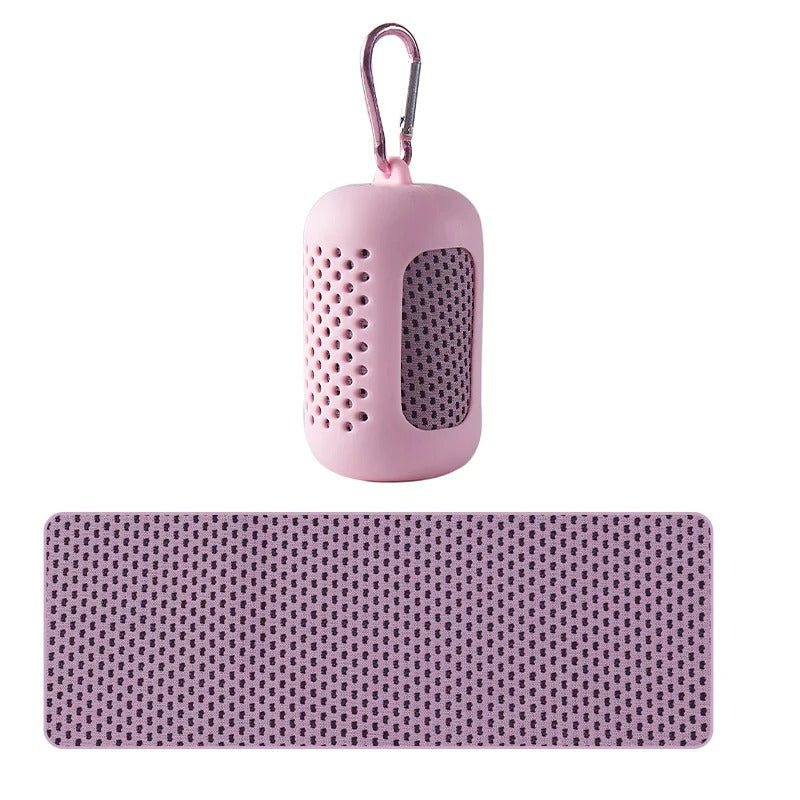 Kylhandduk för träning, feber och varma dagar 30x100 Rosa