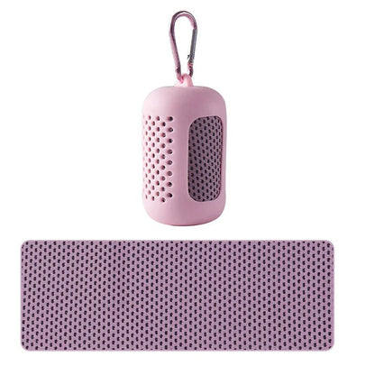 Kylhandduk för träning, feber och varma dagar 30x100 Rosa