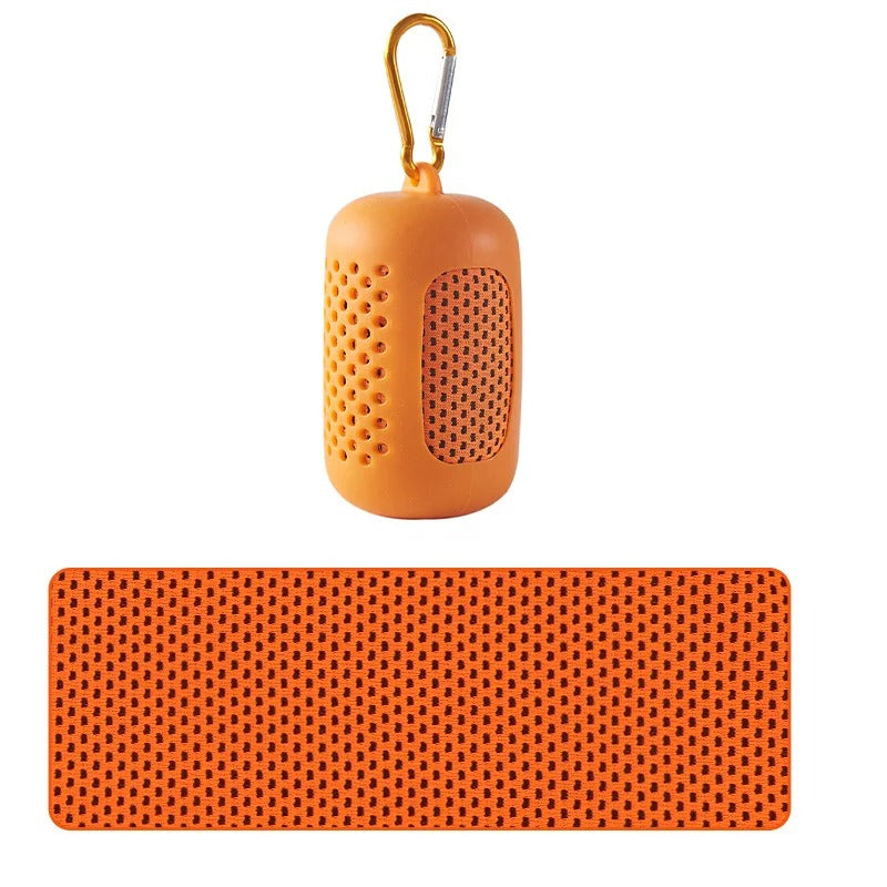Kylhandduk för träning, feber och varma dagar 30x80cm Orange