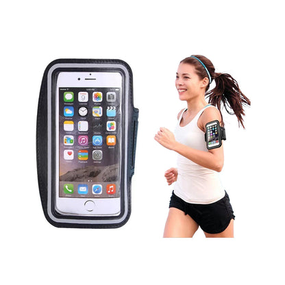 Mobilarmband för löpning - justerbart fodral med skärmskydd