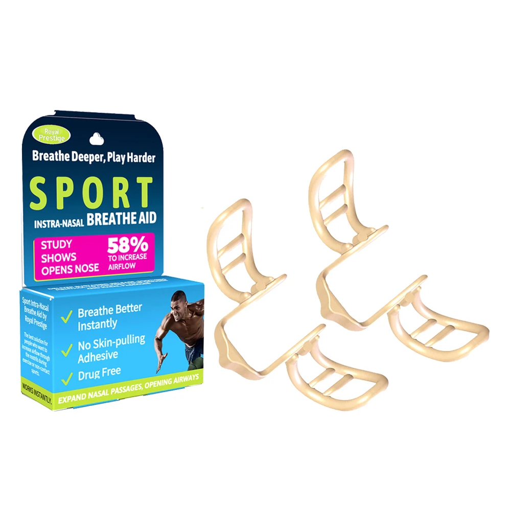 Snarkreducerande näsklämma för sport