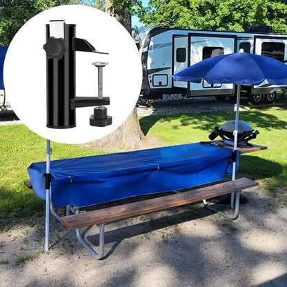 Parasollfäste för räcke och fyrkantig kant