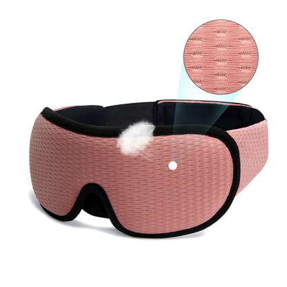 Sömnmask 3D för total mörkläggning Rosa