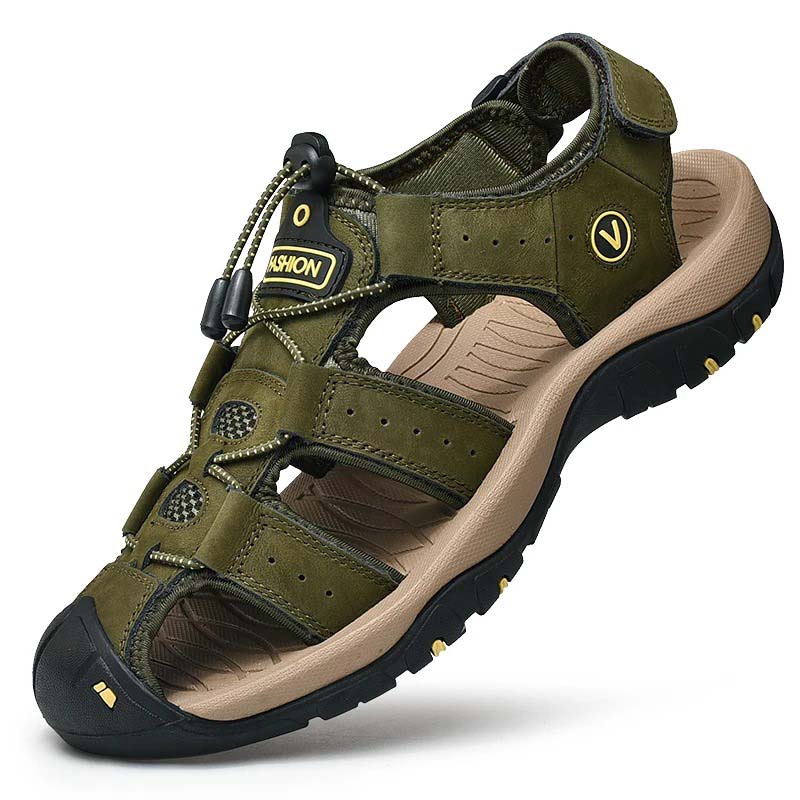 Sandaler för promenad och vandring Grön