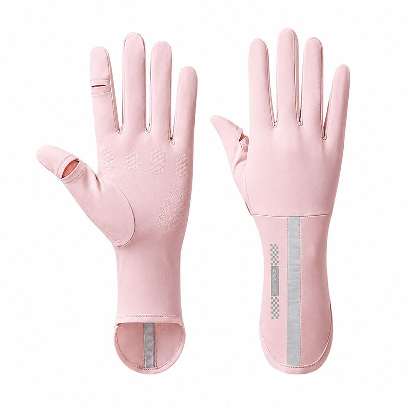 Solskyddshandskar UPF 50+ med touchfunktion Rosa