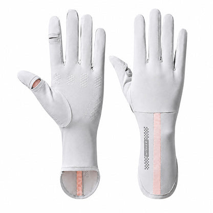 Solskyddshandskar UPF 50+ med touchfunktion Vit