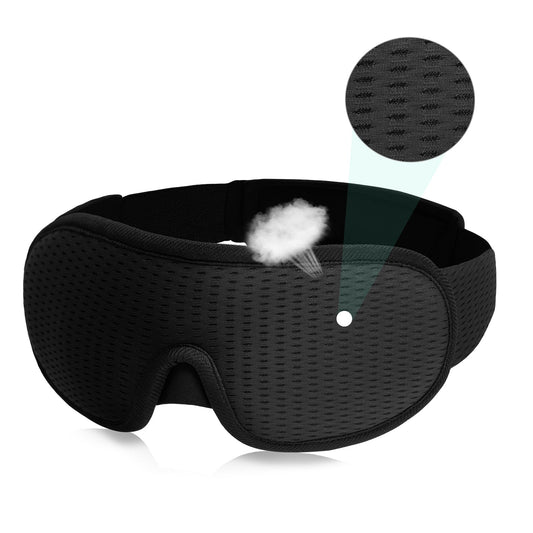 Sömnmask 3D för total mörkläggning Svart