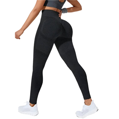 Högmidjade träningsleggings S Svart