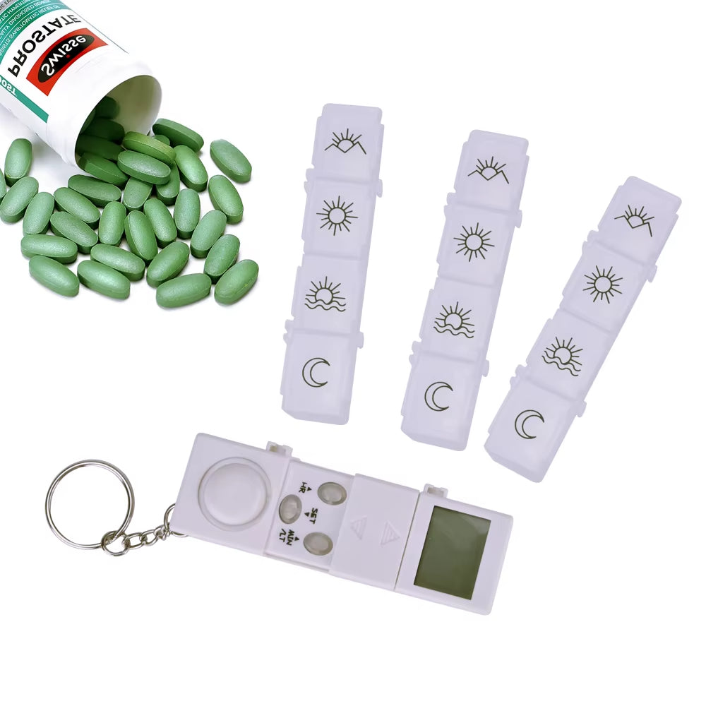 Pillerdoserare med alarm för veckoplanering