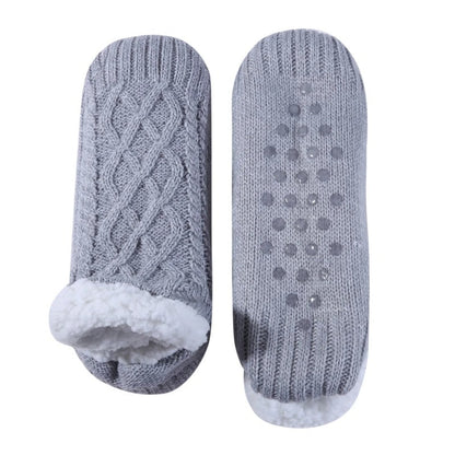 Toffelsockor med halkskydd - varma innesockor