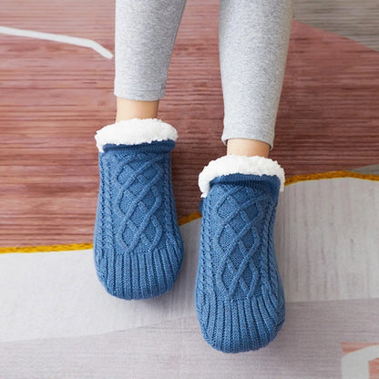 Toffelsockor med halkskydd - varma innesockor