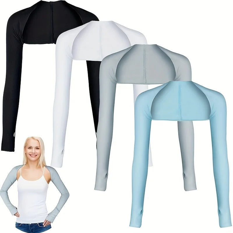 UV-ärmar med axelskydd - UPF 30+ & kylande material