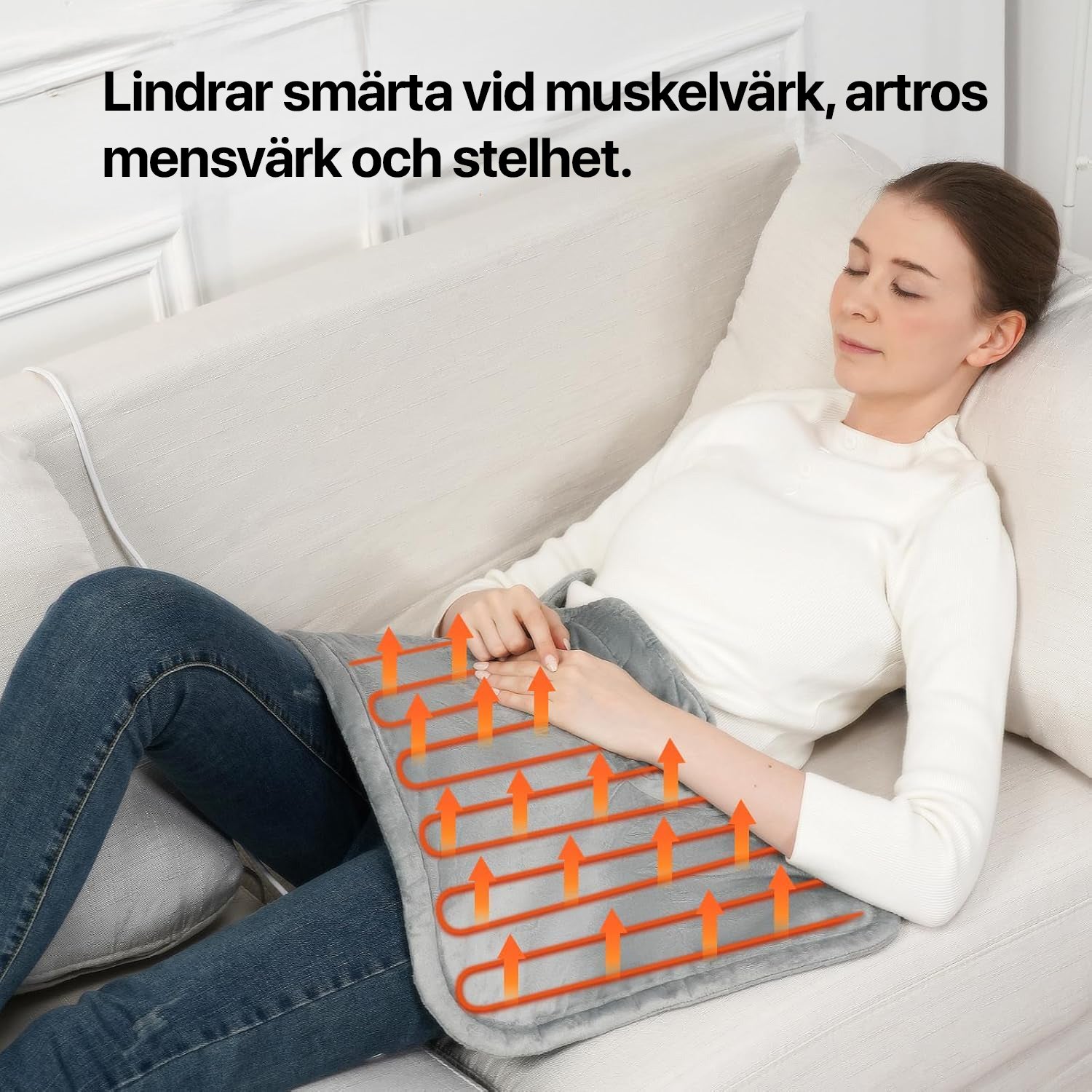 Värmedyna för nacke och axlar - smärtlindring med värme