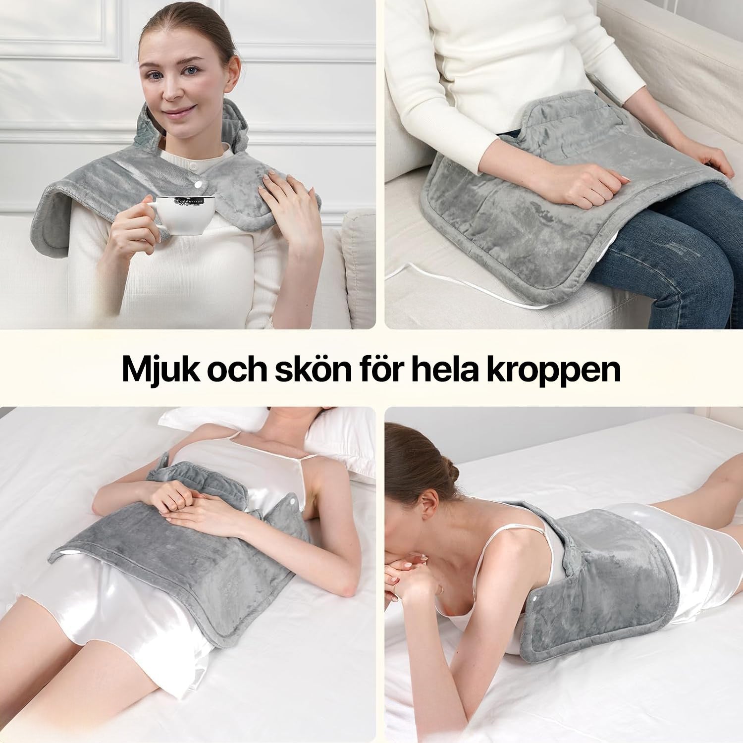 Värmedyna för nacke och axlar - smärtlindring med värme