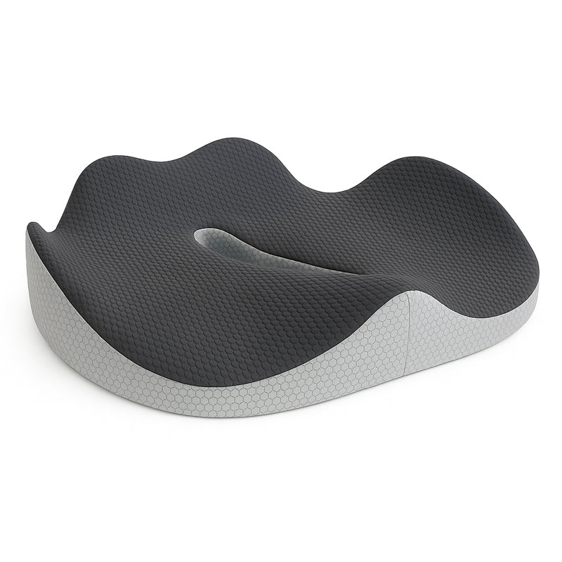 Ergonomisk sittdyna för kontor, bil och hem Grå