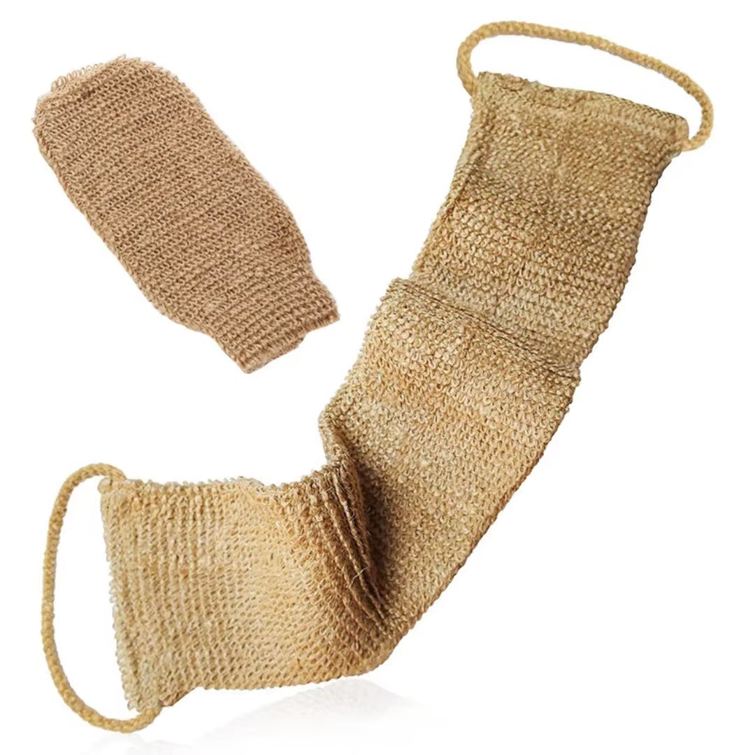 Ryggskrubb med handtag - kroppsskrubb för dusch