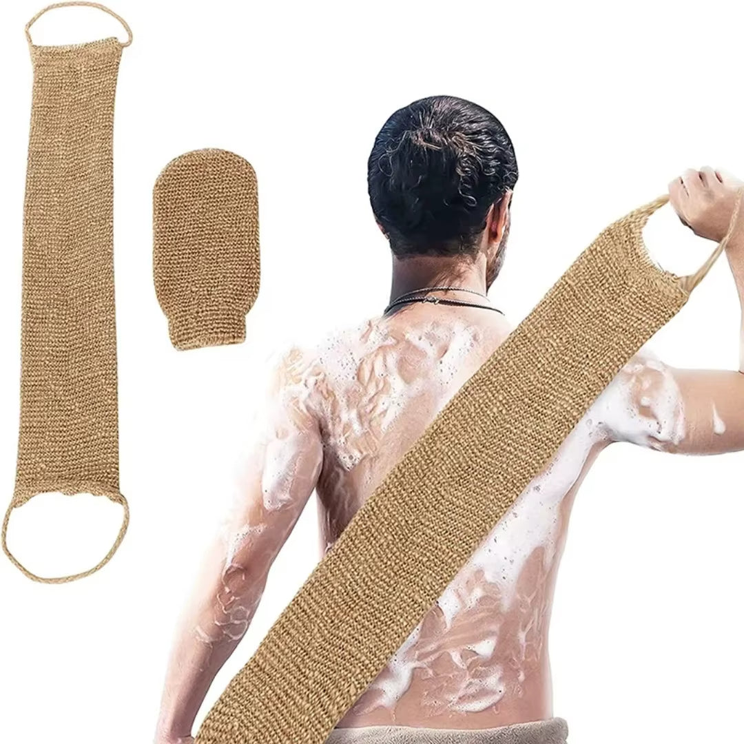 Ryggskrubb med handtag - kroppsskrubb för dusch