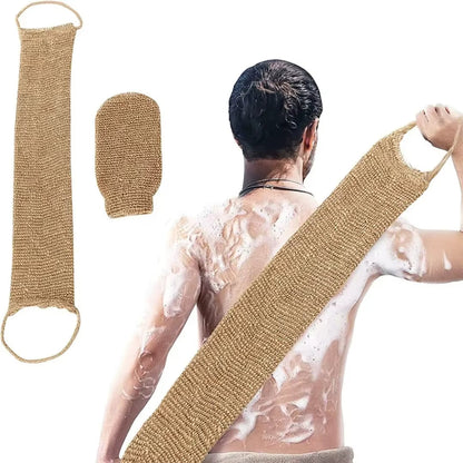 Ryggskrubb med handtag - kroppsskrubb för dusch